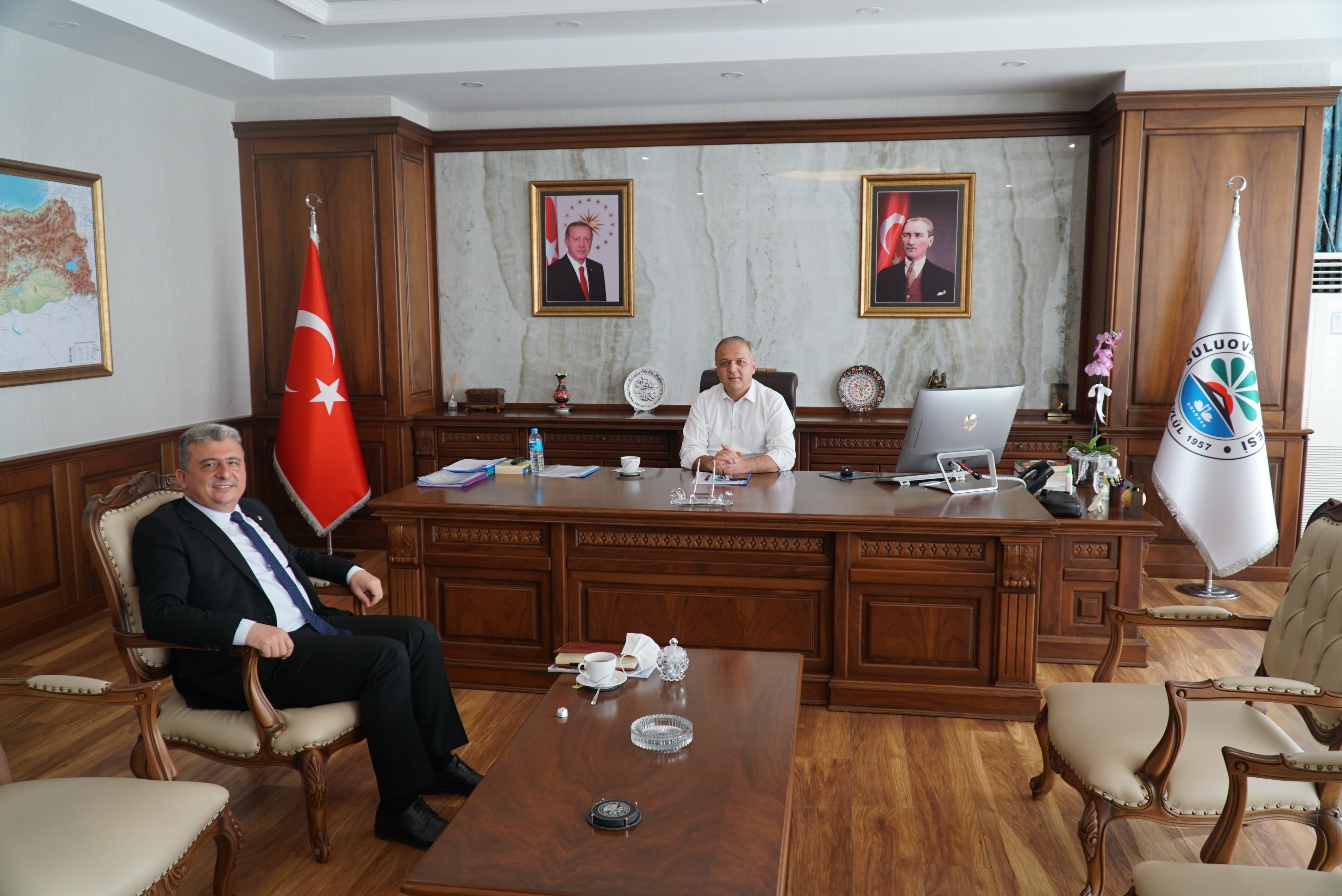Birlik Müdürü Mustafa Örgüt, Suluova Belediye Başkanını Ziyaret Etti